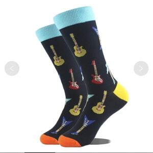 Colorful Guitar Pattern Unisex Socks